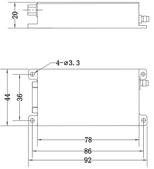 SSP-RD-200-26 - драйвер фиксированной частоты для акустооптических модуляторов фото 1