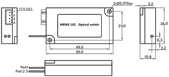 MSW-1X2 - оптические MEMS переключатели фото 1