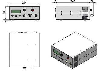 SSP-NSQ-AO-266-S - импульсный твердотельный лазер с акустооптической модуляцией добротности фото 2