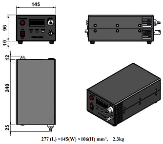 SSP-NSQ-MP-343-N - импульсный твердотельный лазер с пассивной модуляцией добротности фото 2