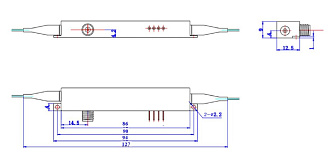 SSP-P-UV-15-10 - 1550 нм 10 ГГц фазовый модулятор с низким уровнем полуволнового напряжения фото 1