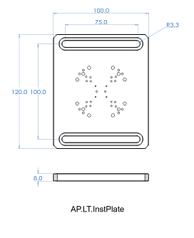 AP – переходные пластины для оптического стола фото 3