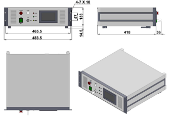 SSP-NSQ-AO-1047-V - импульсный твердотельный лазер с акустооптической модуляцией добротности фото 2
