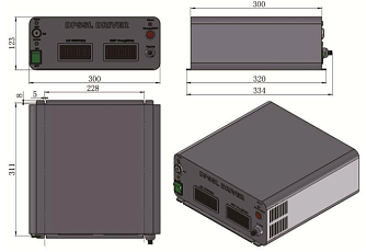 SSP-NSQ-1319-W - импульсный твердотельный лазер с модуляцией добротности фото 2