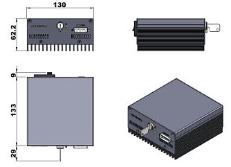 SSP-NSQ-MP-1064-T - импульсный твердотельный лазер с пассивной модуляцией добротности фото 3