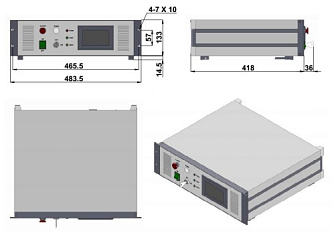 SSP-NSQ-AO-2600-Y - импульсный твердотельный лазер с акустооптической модуляцией добротности фото 2