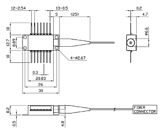 PL-FP-1064-FBG - 1064 нм лазерный диод накачки с ВБР фото 5