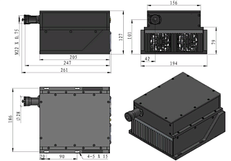 SSP-NSQ-1064-L - импульсный твердотельный лазер с модуляцией добротности фото 1