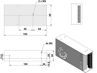 SSP-NSQ-AO-355-A - импульсный твердотельный лазер с акустооптической модуляцией добротности фото 2