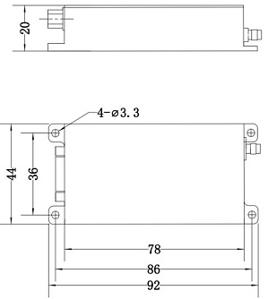 SSP-RD-110-30 - драйвер фиксированной частоты для акустооптических модуляторов фото 1
