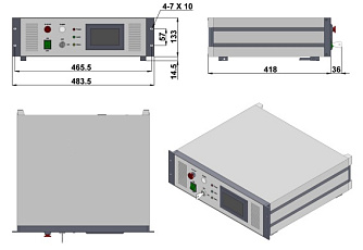 SSP-NSQ-AO-1064-X - импульсный твердотельный лазер с акустооптической модуляцией добротности фото 2